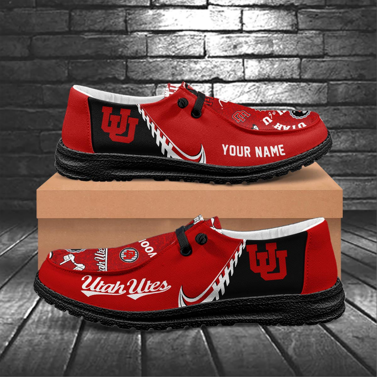 Utah Utes Lace Up Loafers 2026
