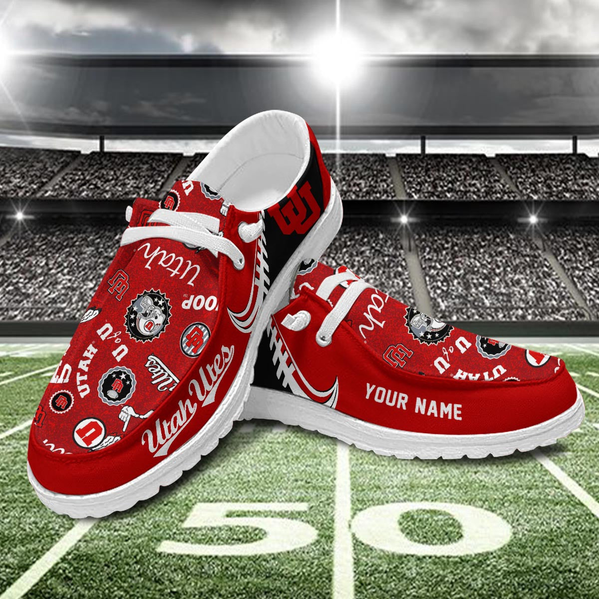 Utah Utes Lace Up Loafers 2026