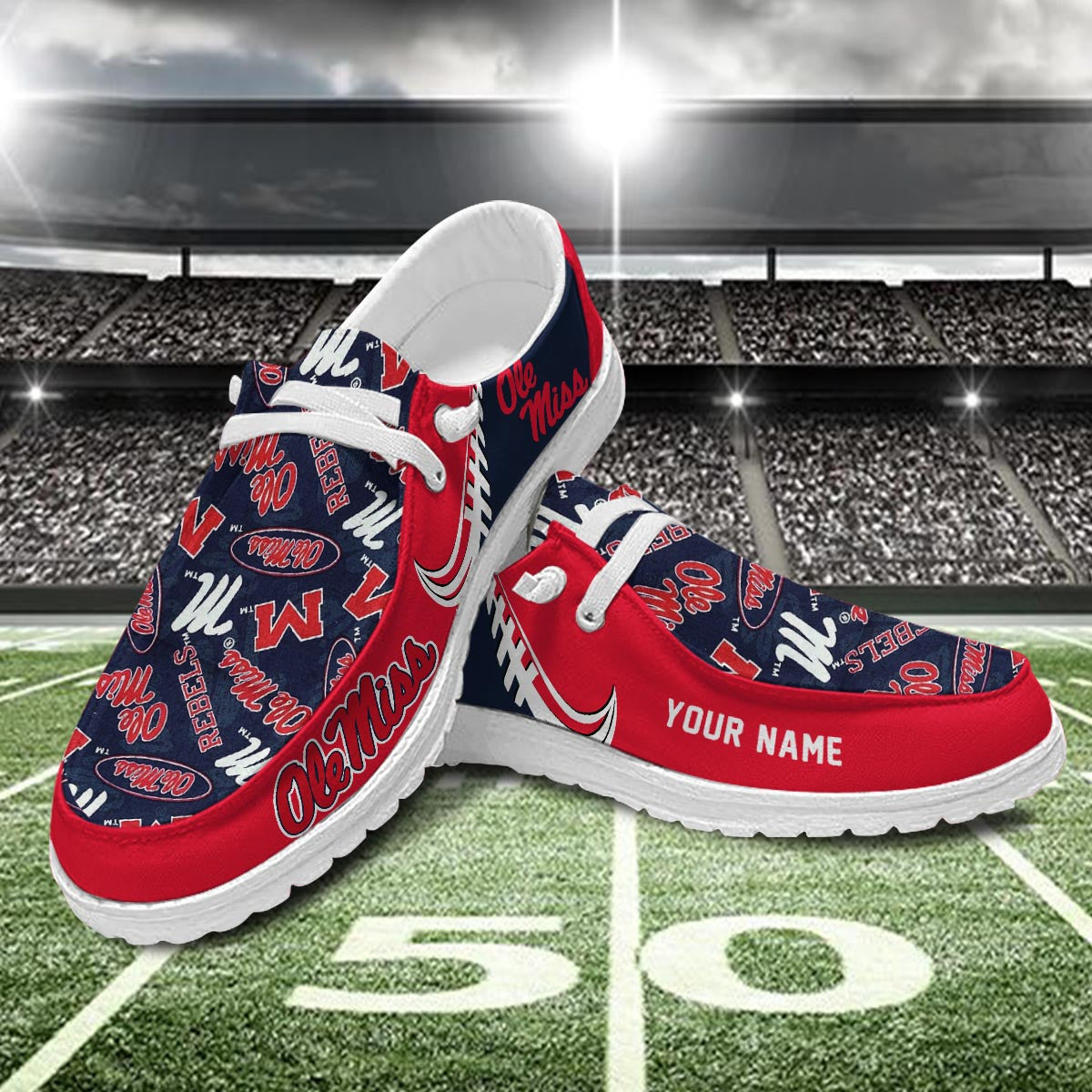 Ole Miss Rebels Lace Up Loafers 2026