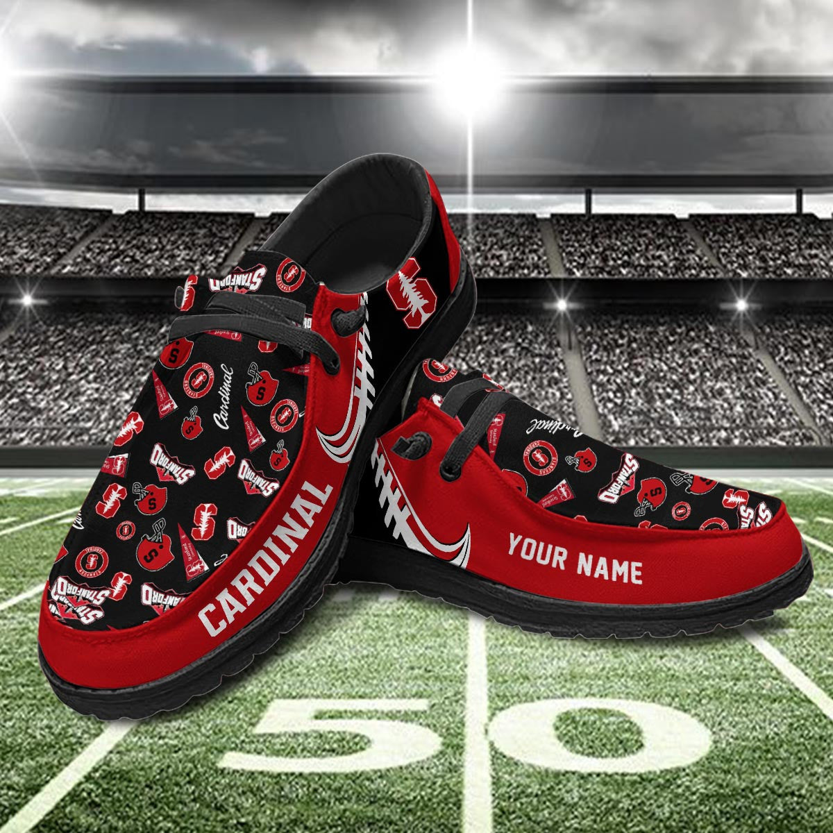 Stanford Cardinal Lace Up Loafers 2026