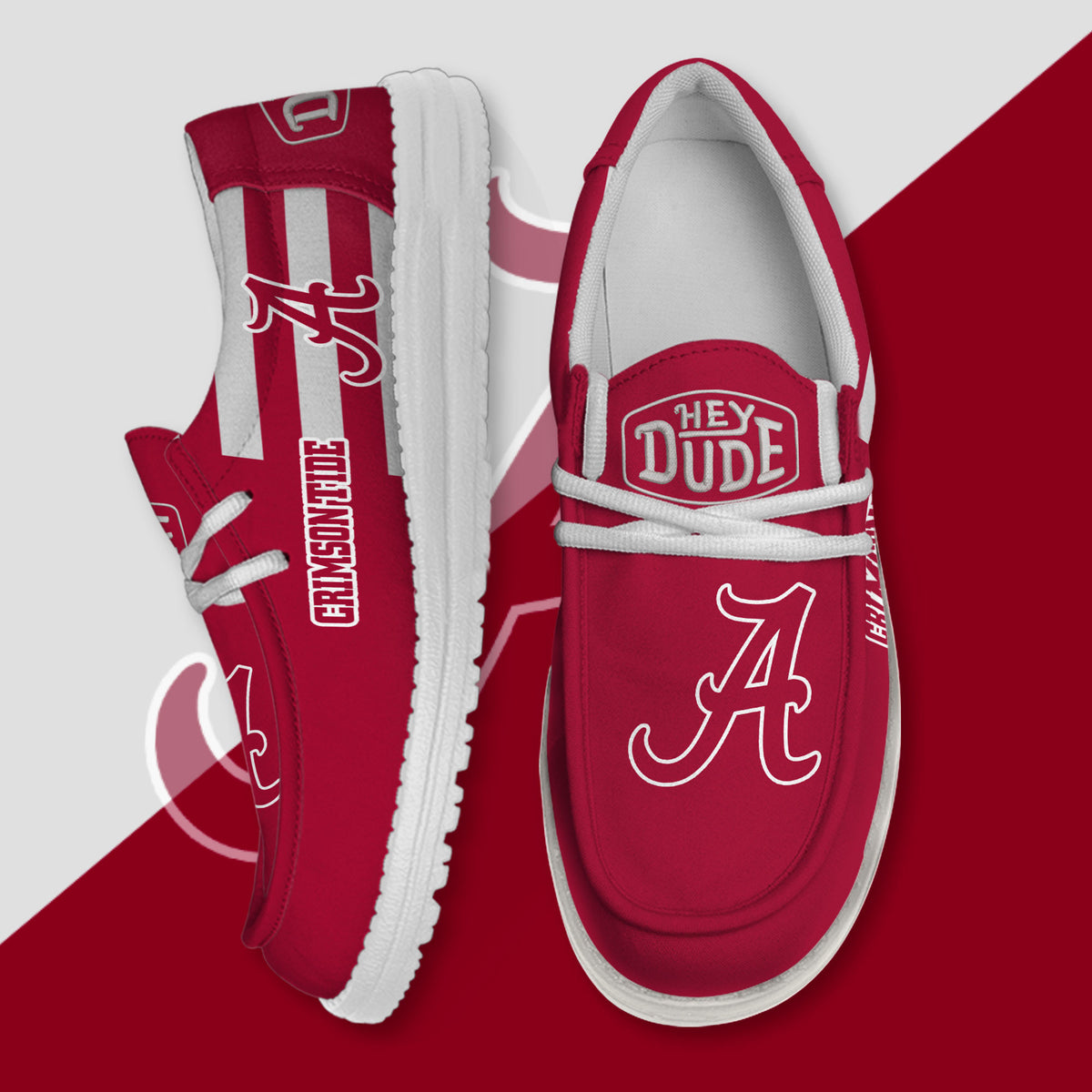 Alabama Crimson Tide Lace Up Loafers 2026