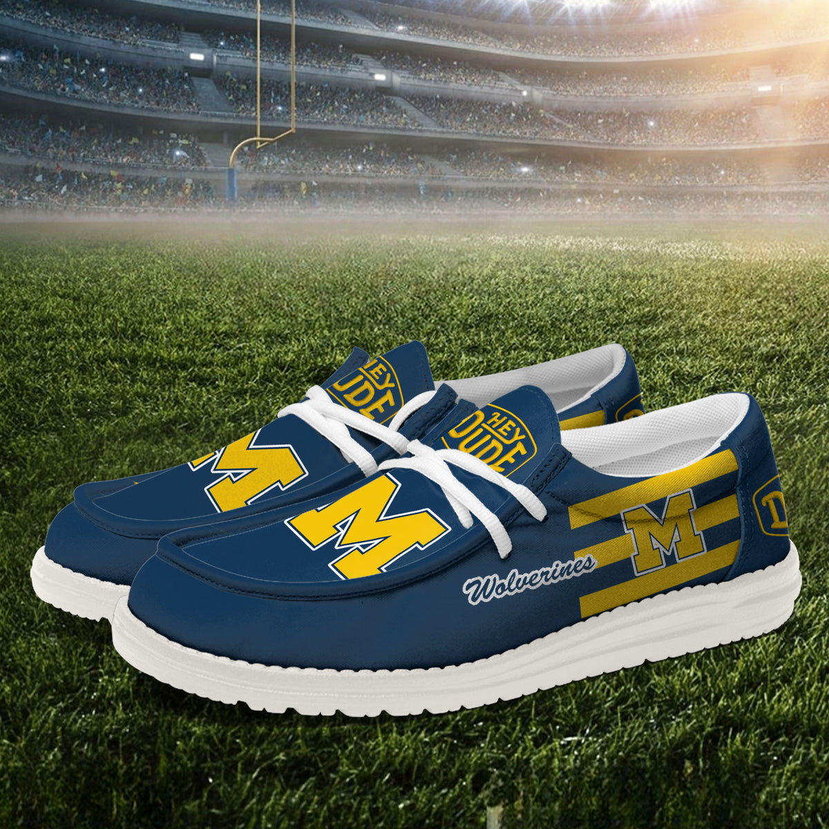 Michigan Wolverines Lace Up Loafers 2026