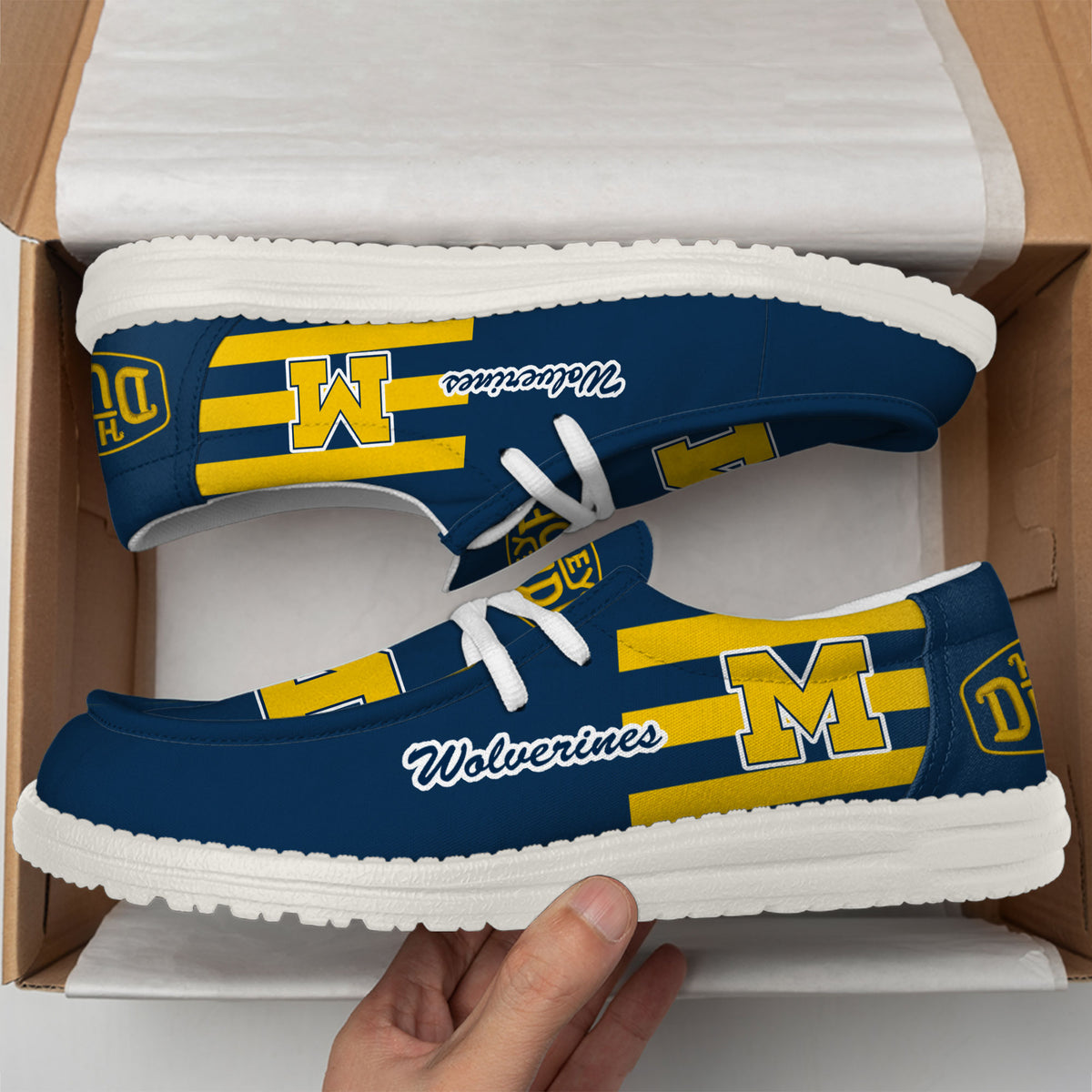Michigan Wolverines Lace Up Loafers 2026