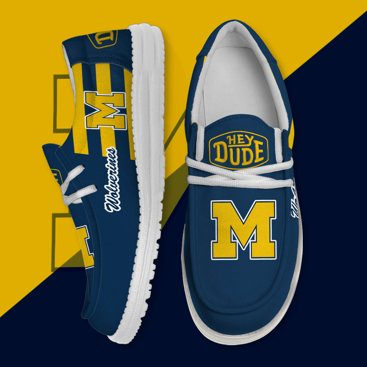 Michigan Wolverines Lace Up Loafers 2026