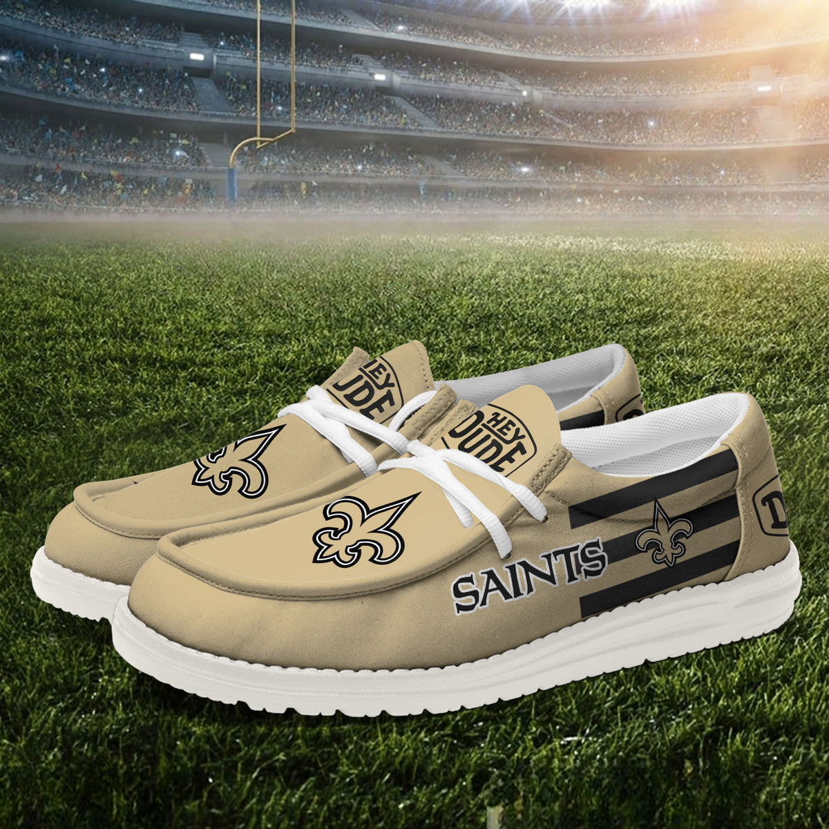 New Orleans Saints Lace Up Loafers 2026
