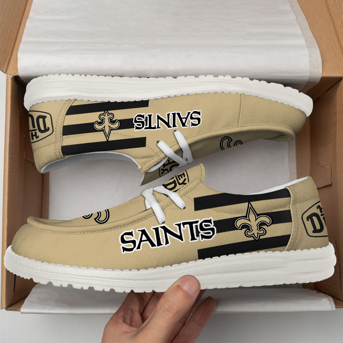 New Orleans Saints Lace Up Loafers 2026