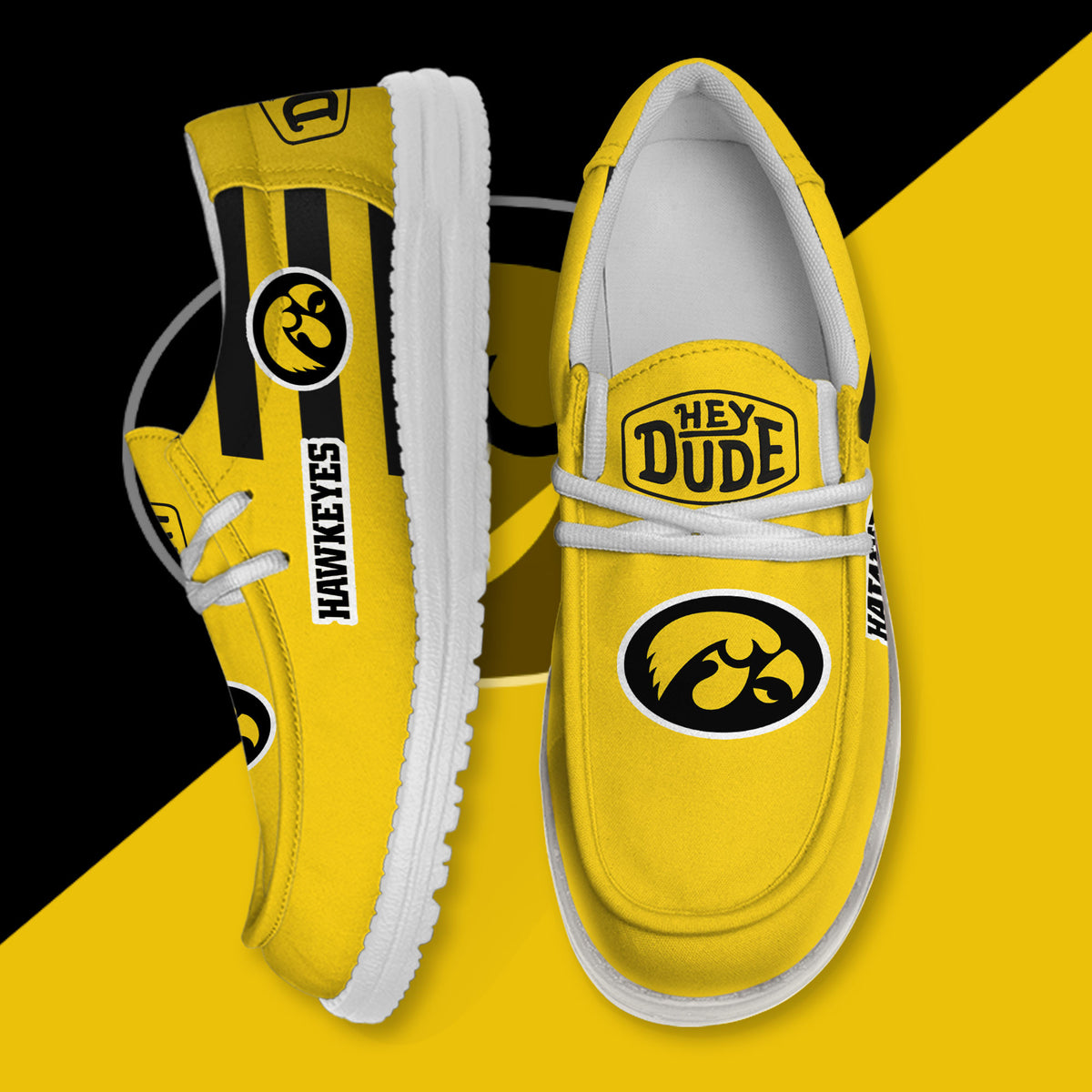 Iowa Hawkeyes Lace Up Loafers 2026