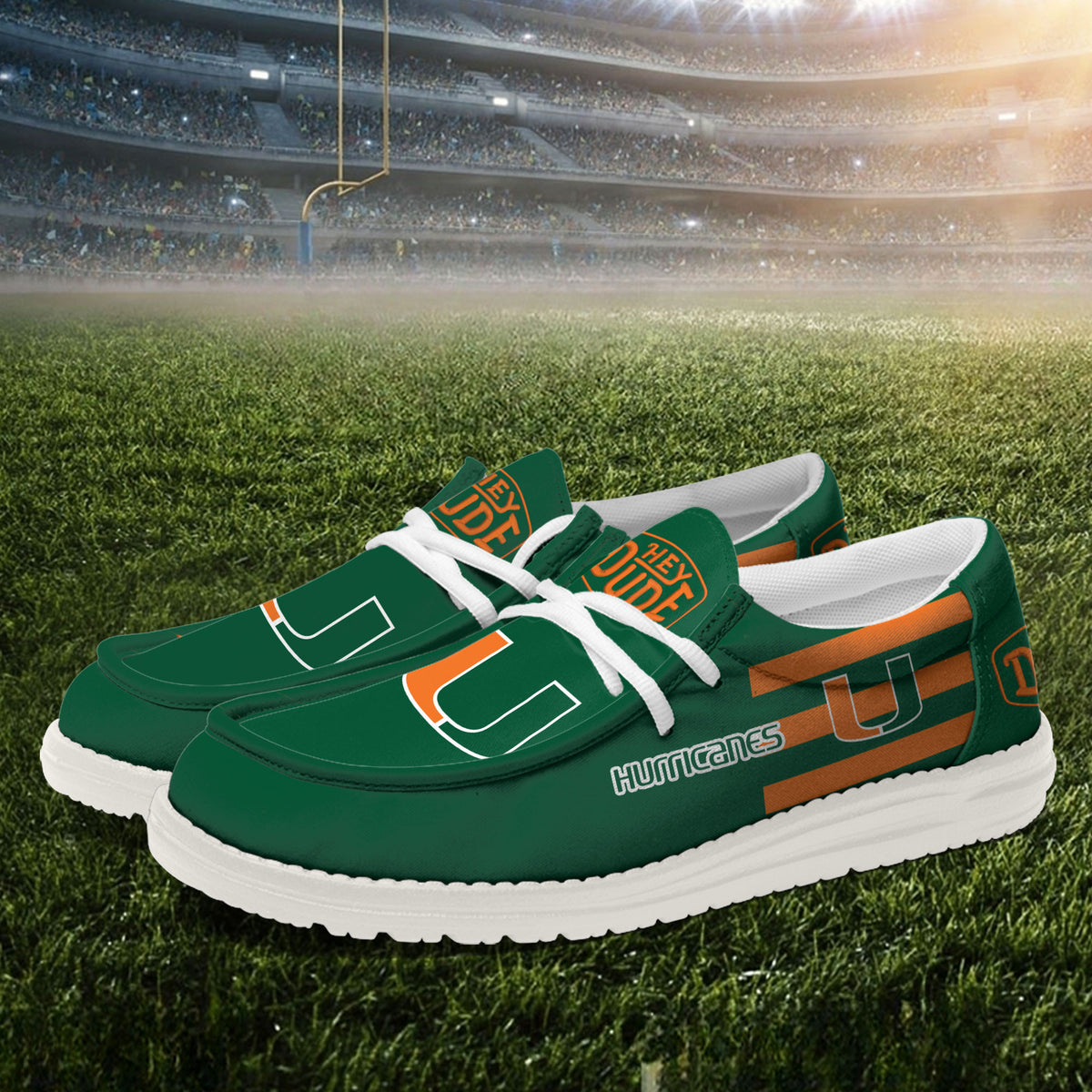 Miami Hurricanes Lace Up Loafers 2026