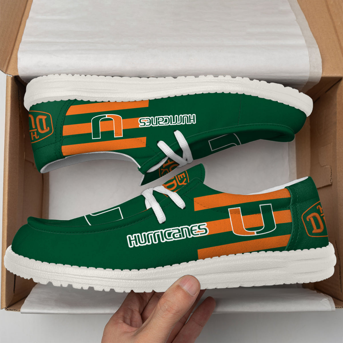 Miami Hurricanes Lace Up Loafers 2026