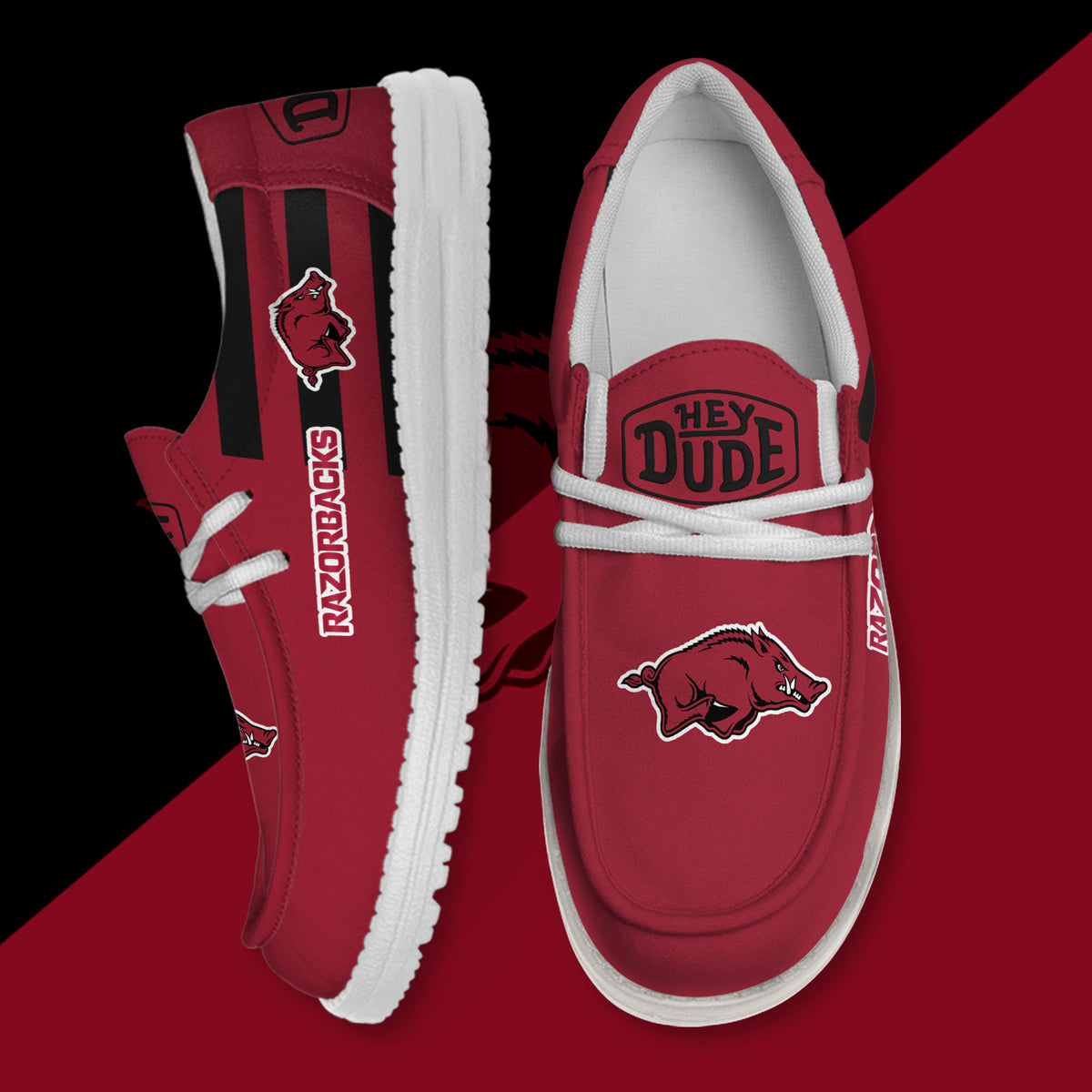 Arkansas Razorbacks Lace Up Loafers 2026