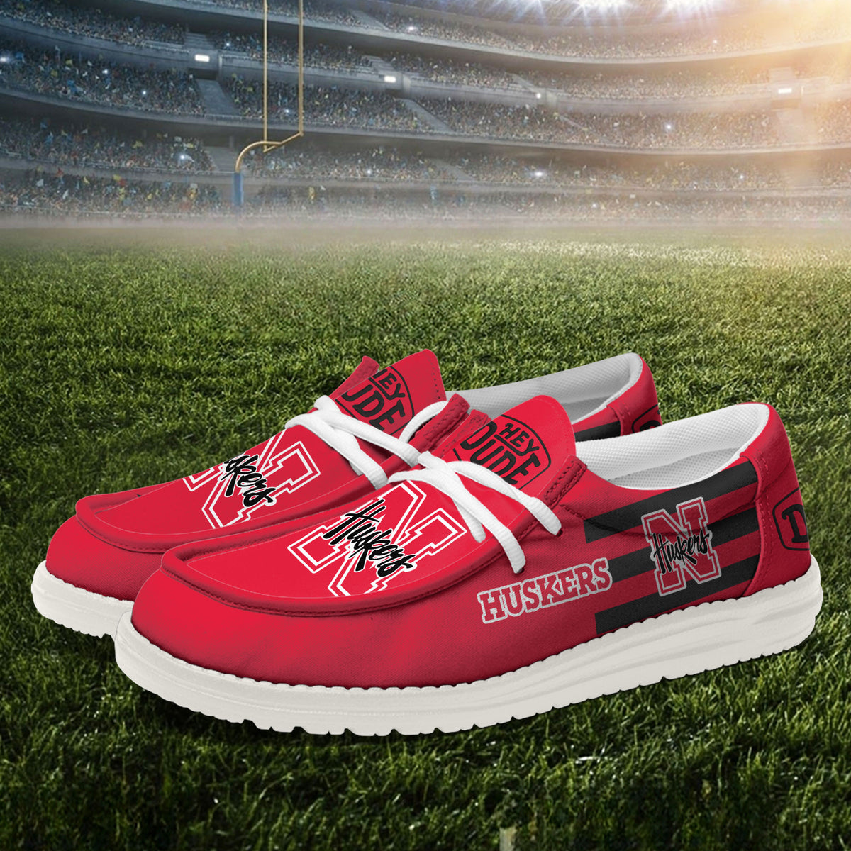 Nebraska Cornhuskers Lace Up Loafers 2026
