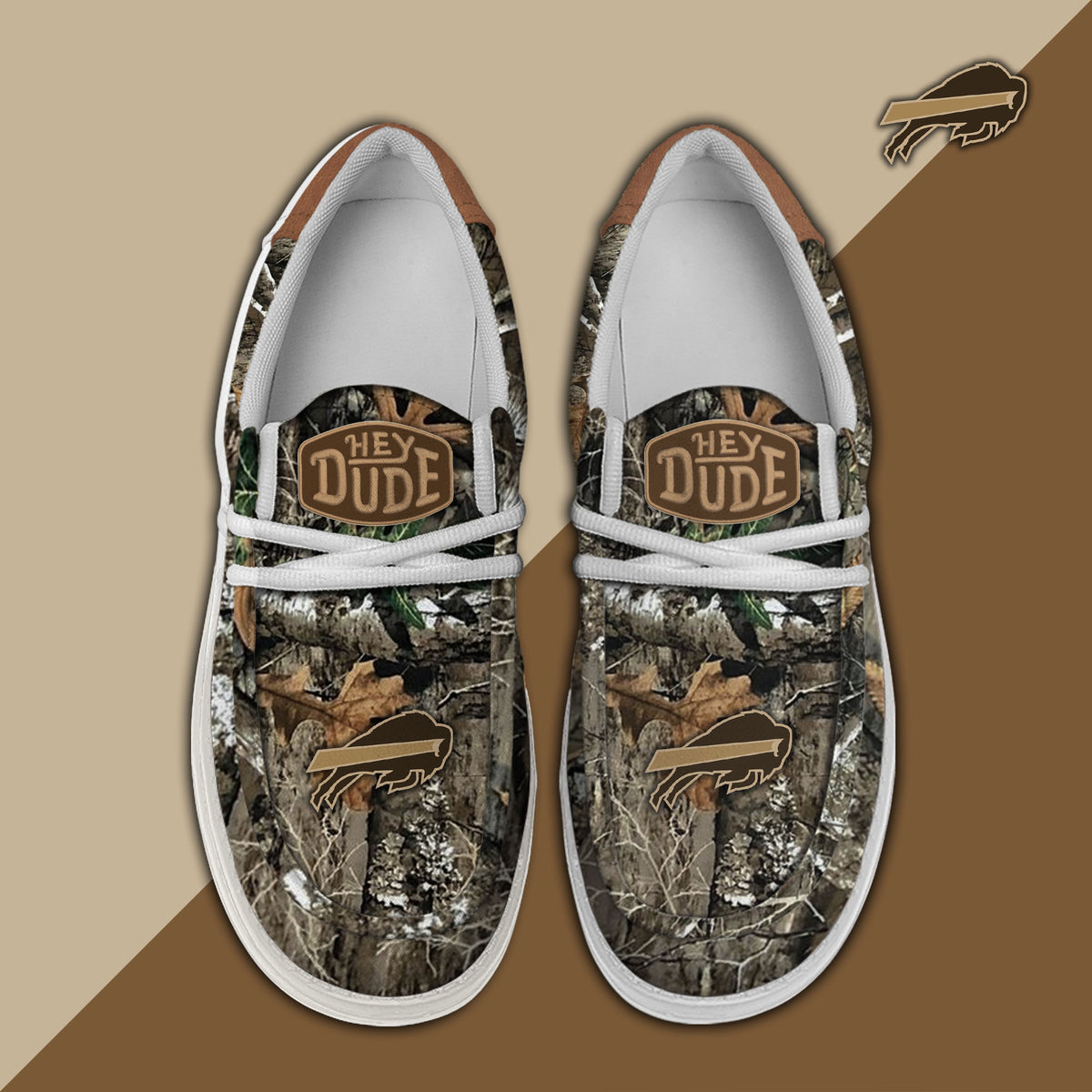 Healalio Buffalo Bills Lace Up Loafers 2026