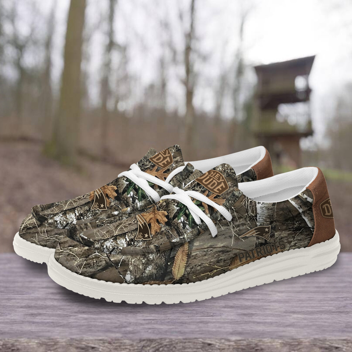 Healalio New England Patriots Lace Up Loafers 2026