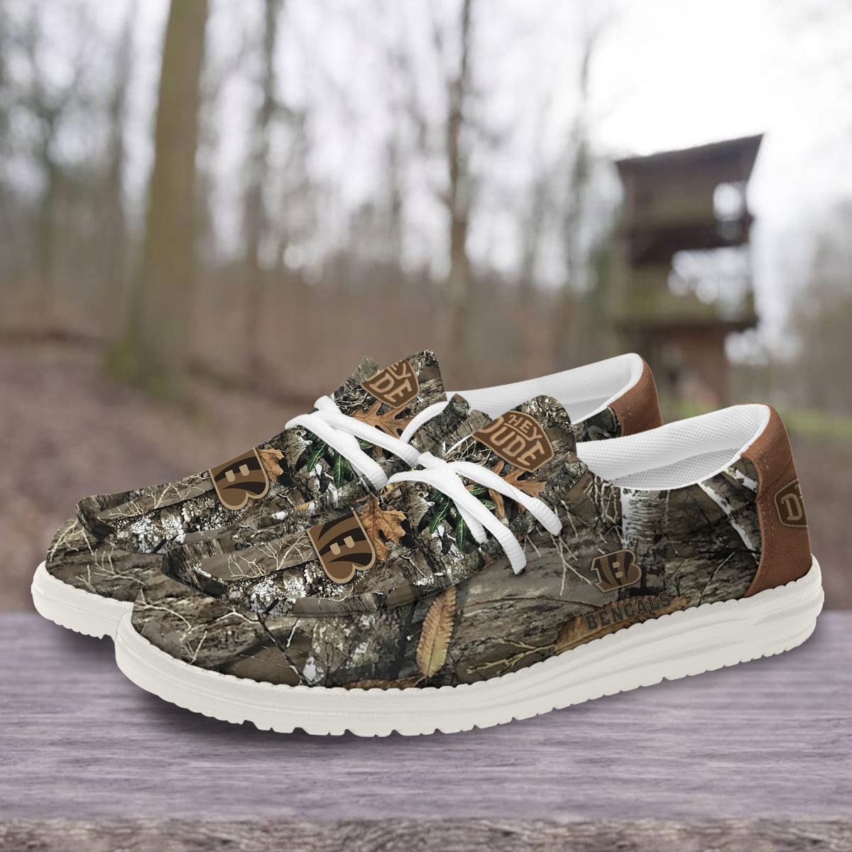 Healalio Cincinnati Bengals Lace Up Loafers 2026