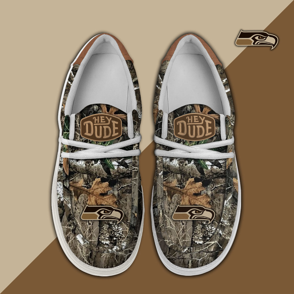 Healalio Seattle Seahawks Lace Up Loafers 2026