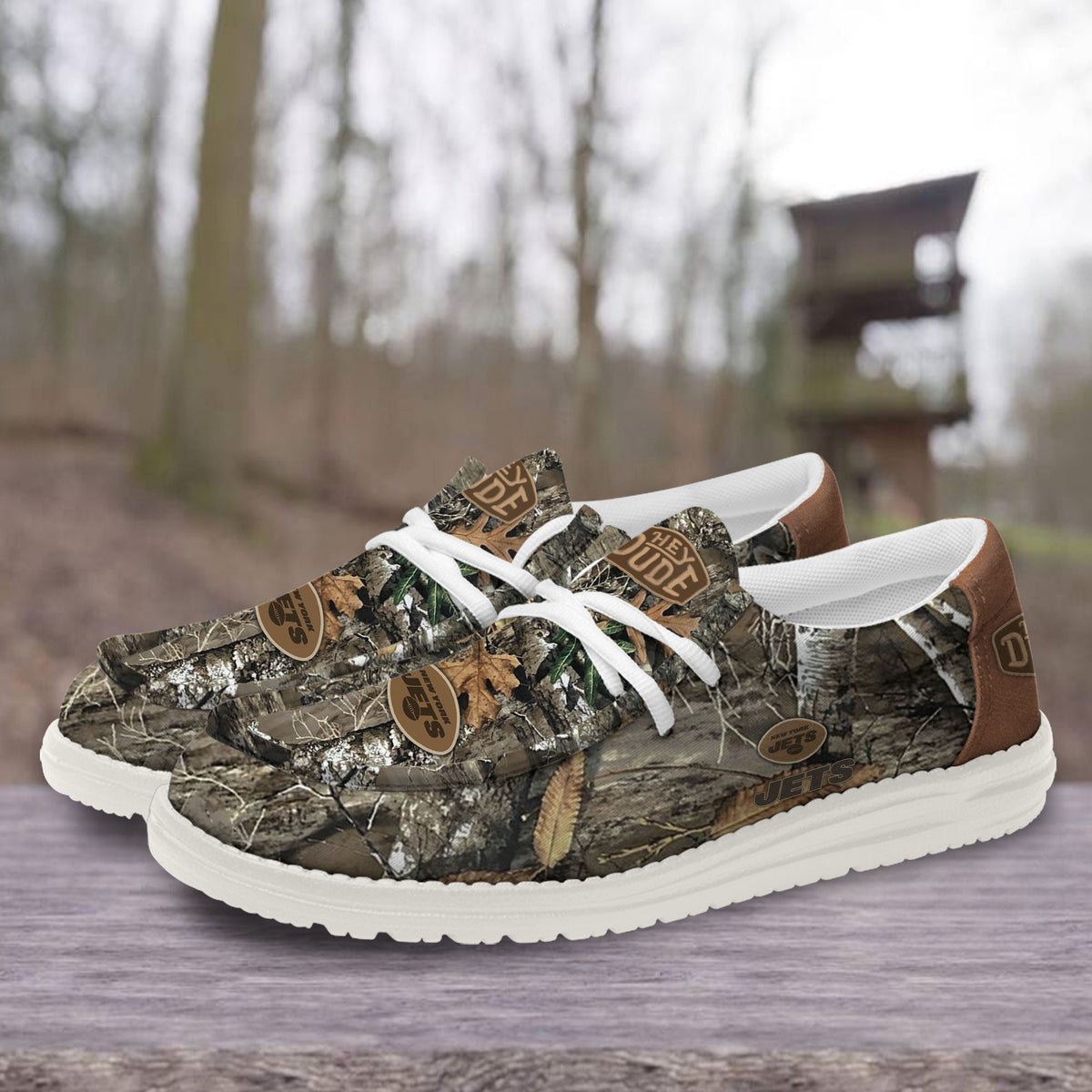 Healalio New York Jets Lace Up Loafers 2026