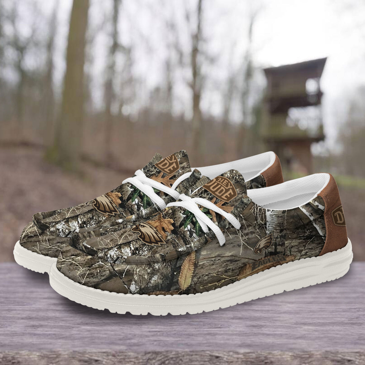 Healalio Philadelphia Eagles Lace Up Loafers 2026