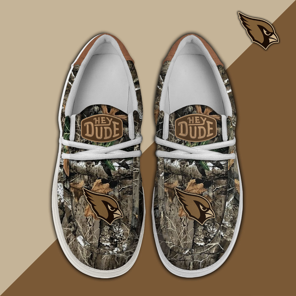 Healalio Arizona Cardinals Lace Up Loafers 2026