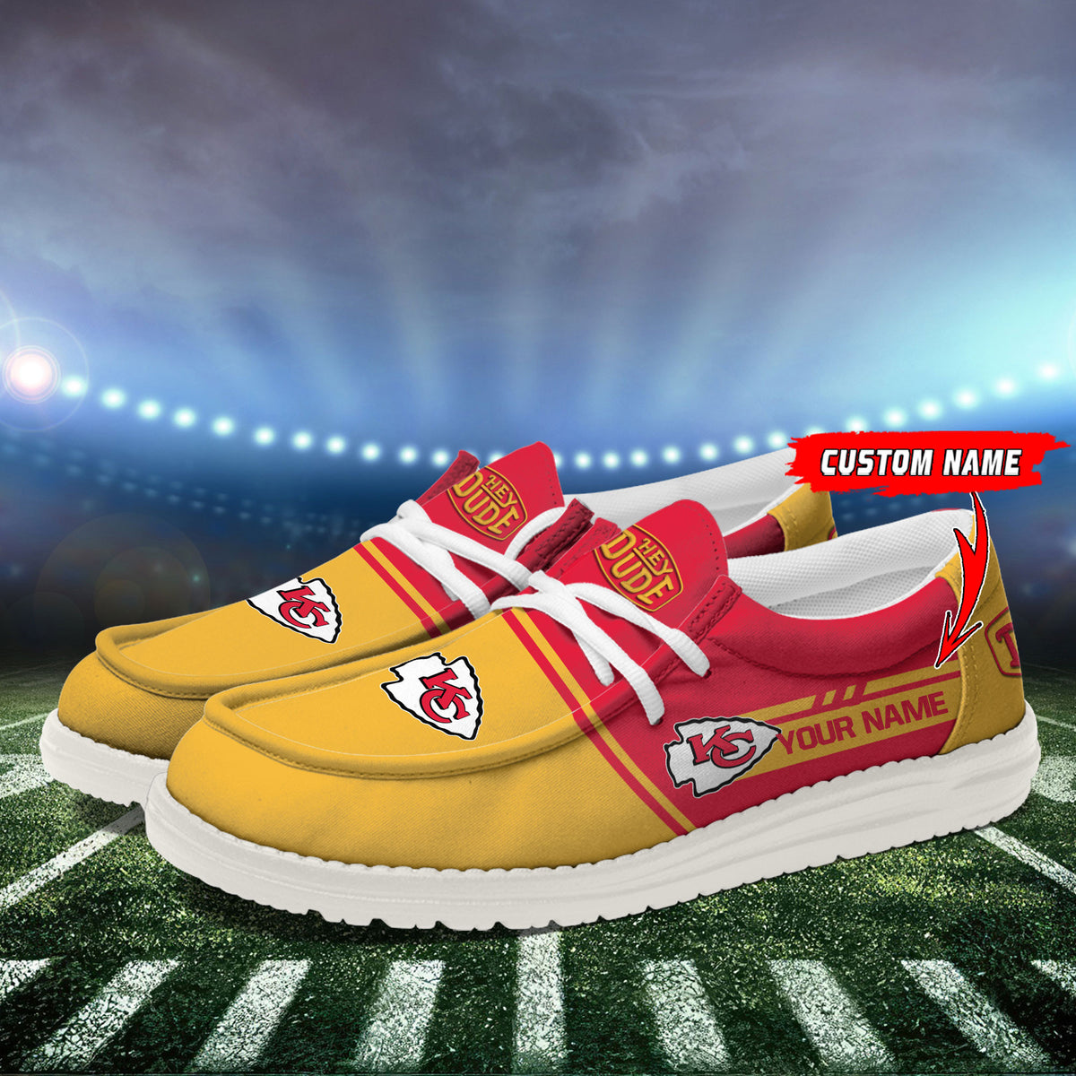 Healalio Kansas City Chiefs Lace Up Loafers 2026