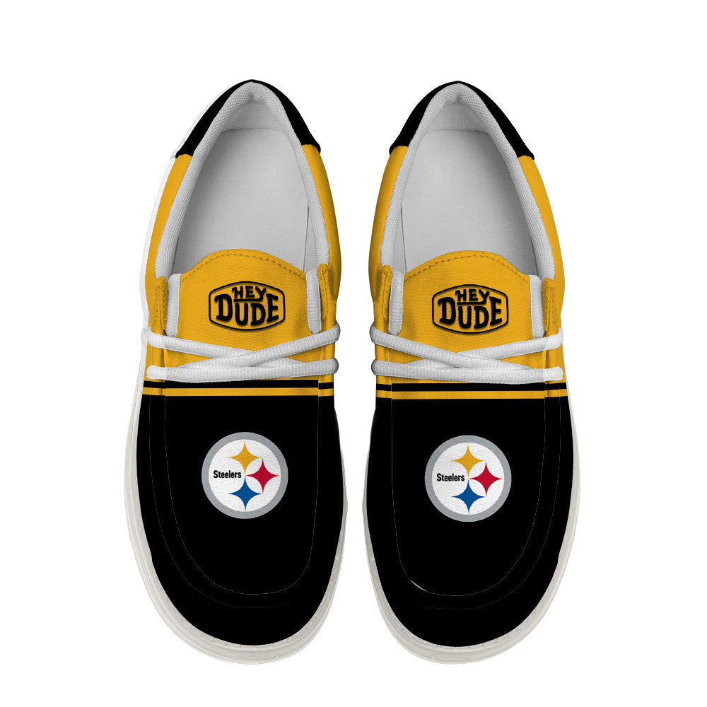 Healalio Pittsburgh Steelers Lace Up Loafers 2026