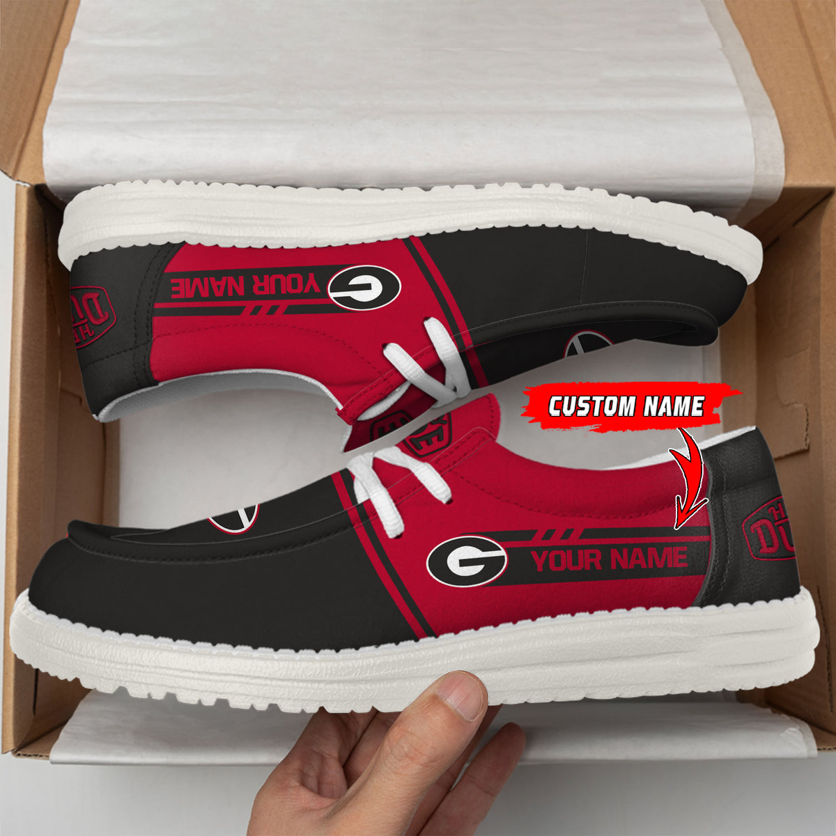 Georgia Bulldogs Lace Up Loafers 2026