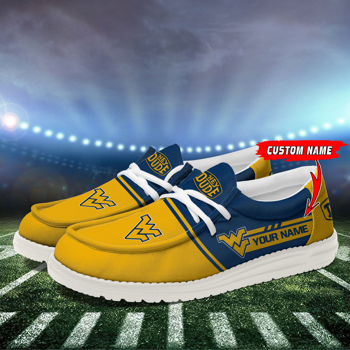 West Virginia Mountaineers Lace Up Loafers 2026