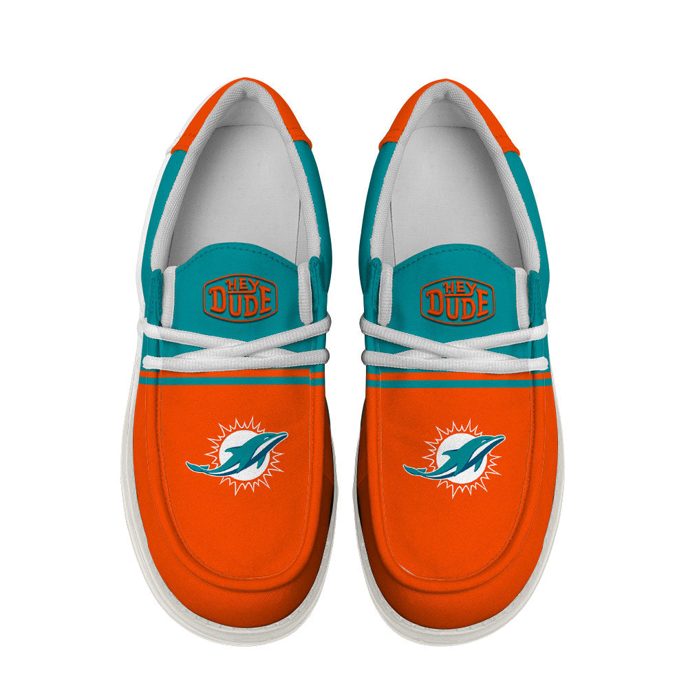 Healalio Miami Dolphins Lace Up Loafers 2026