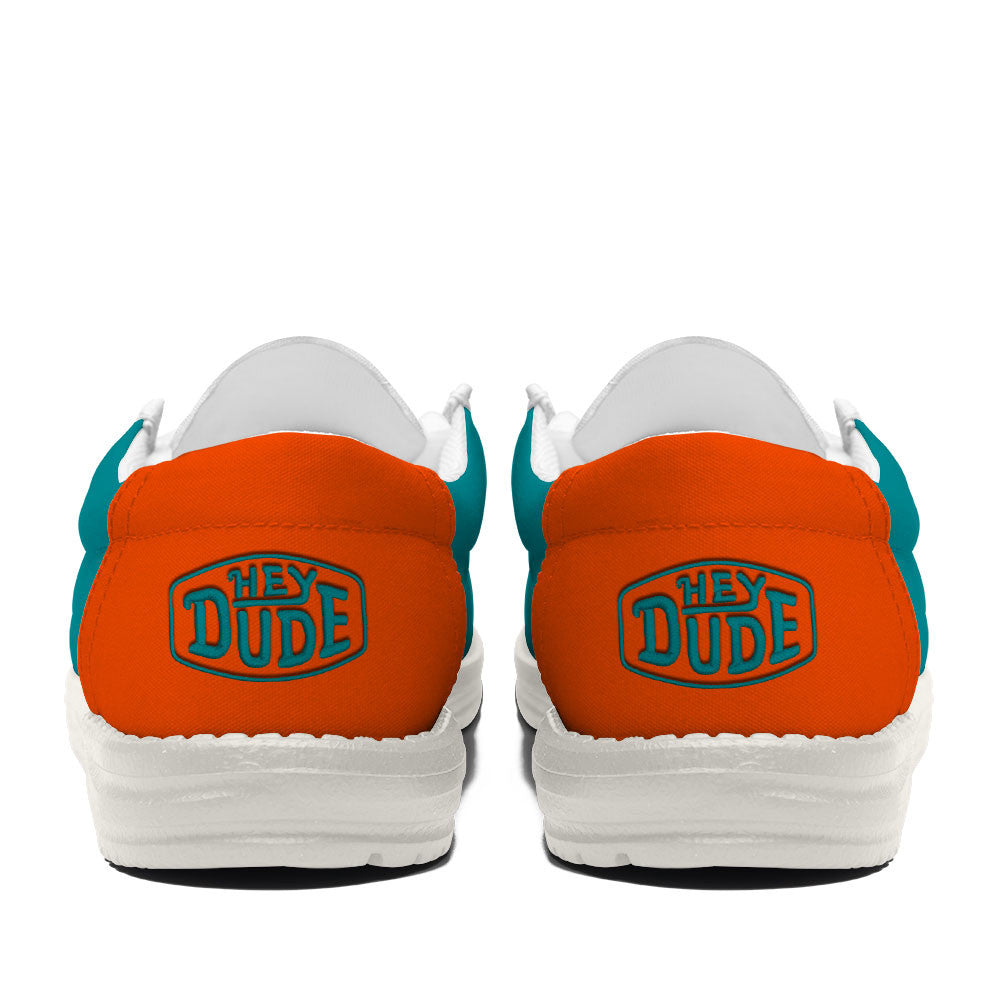 Healalio Miami Dolphins Lace Up Loafers 2026