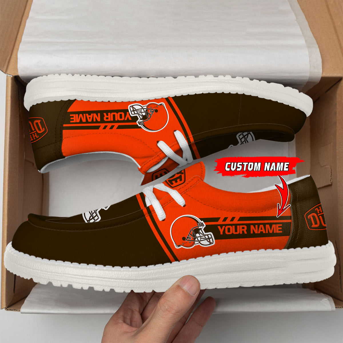 Healalio Cleveland Browns Lace Up Loafers 2026