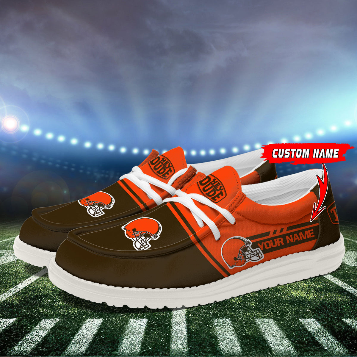 Healalio Cleveland Browns Lace Up Loafers 2026