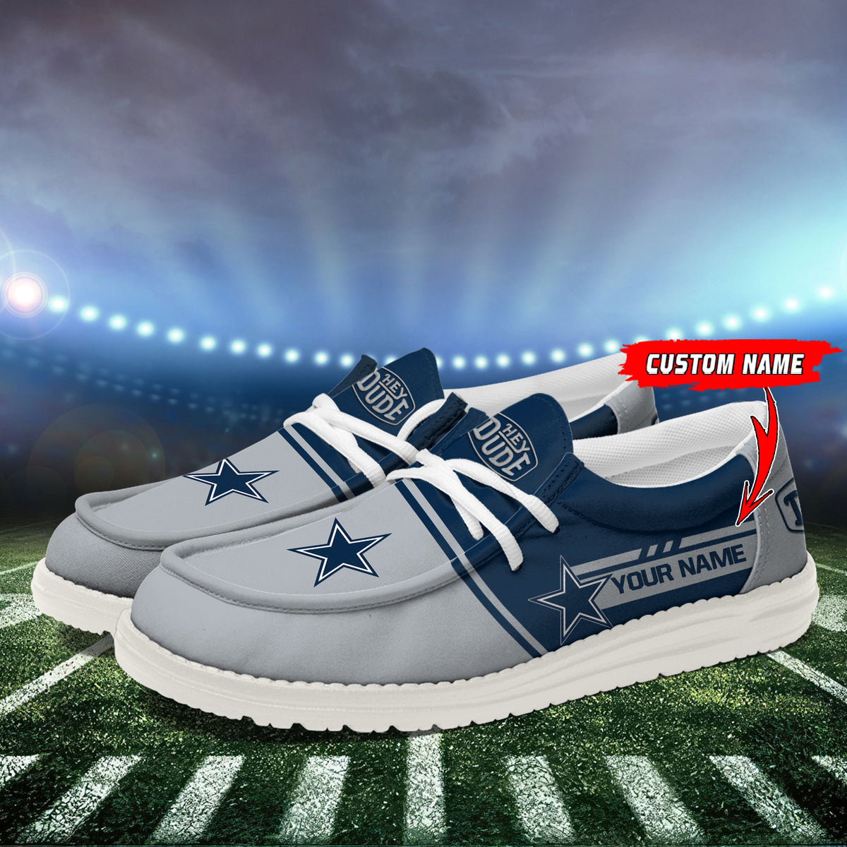Healalio Dallas Cowboys Lace Up Loafers 2026