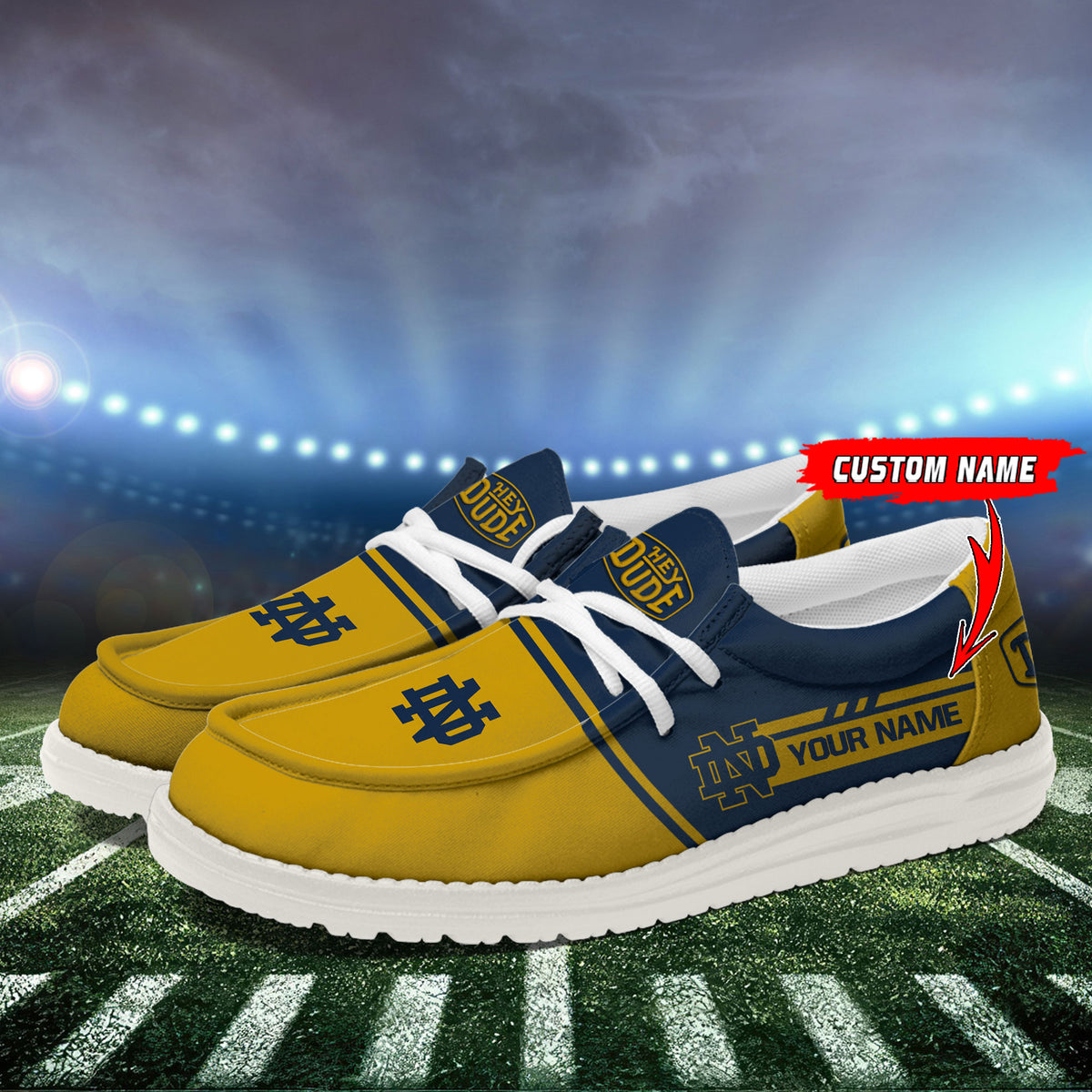 Notre Dame Fighting Irish Lace Up Loafers 2026