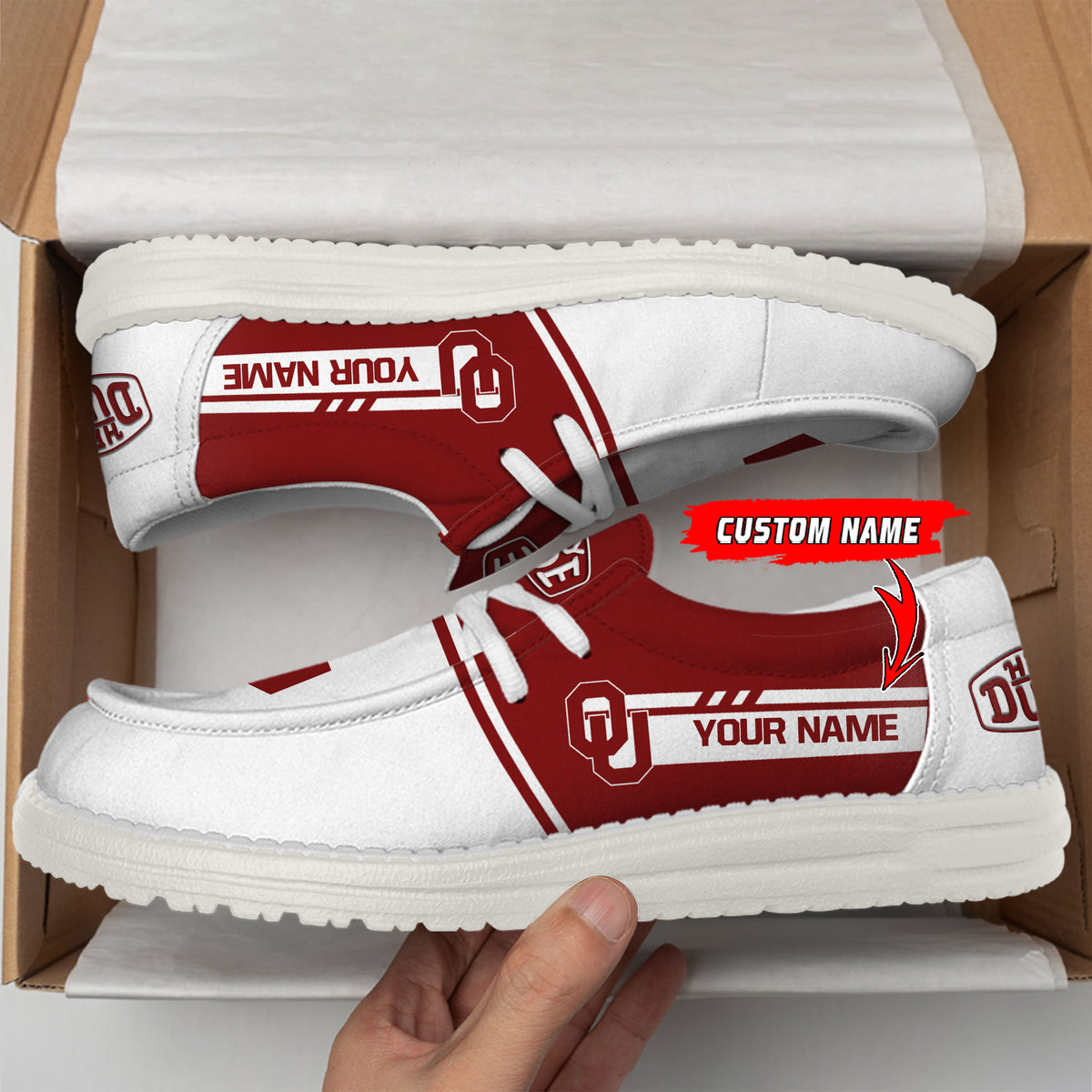 Oklahoma Sooners Lace Up Loafers 2026