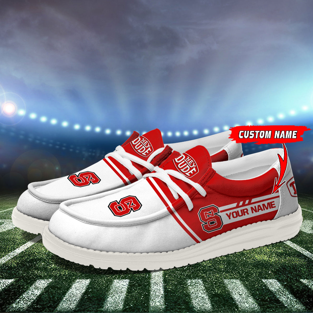 NC State Wolfpack Lace Up Loafers 2026