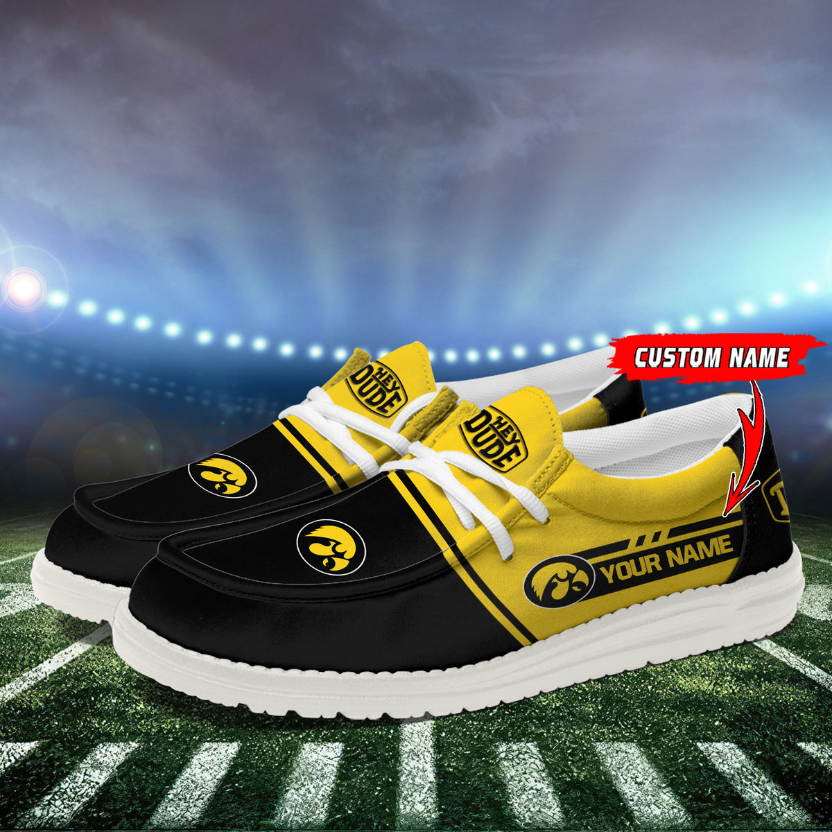 Iowa Hawkeyes Lace Up Loafers 2026