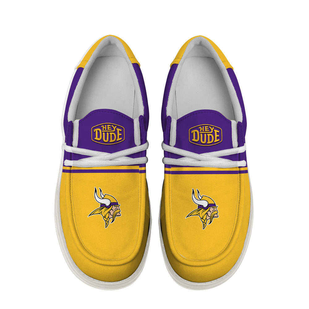 Healalio Minnesota Vikings Lace Up Loafers 2026