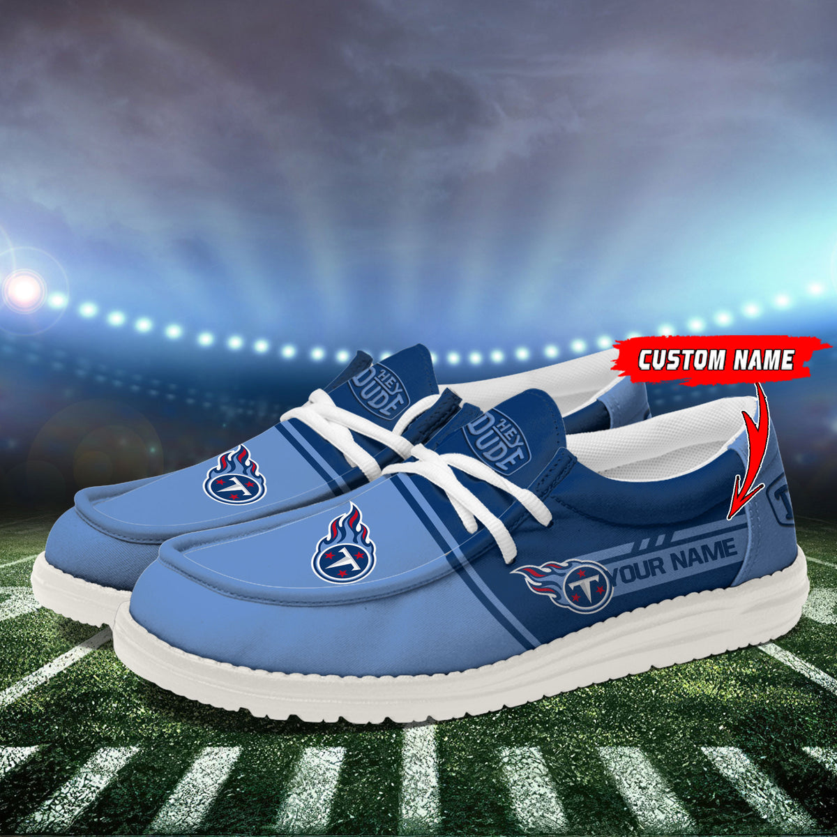 Healalio Tennessee Titans Lace Up Loafers 2026