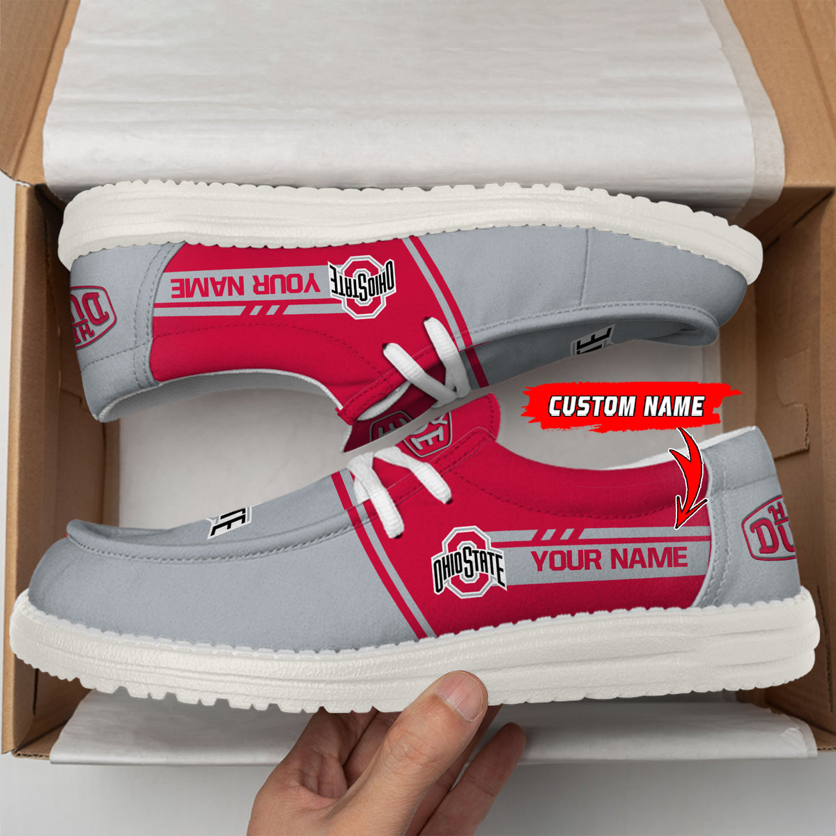 Ohio State Buckeyes Lace Up Loafers 2026