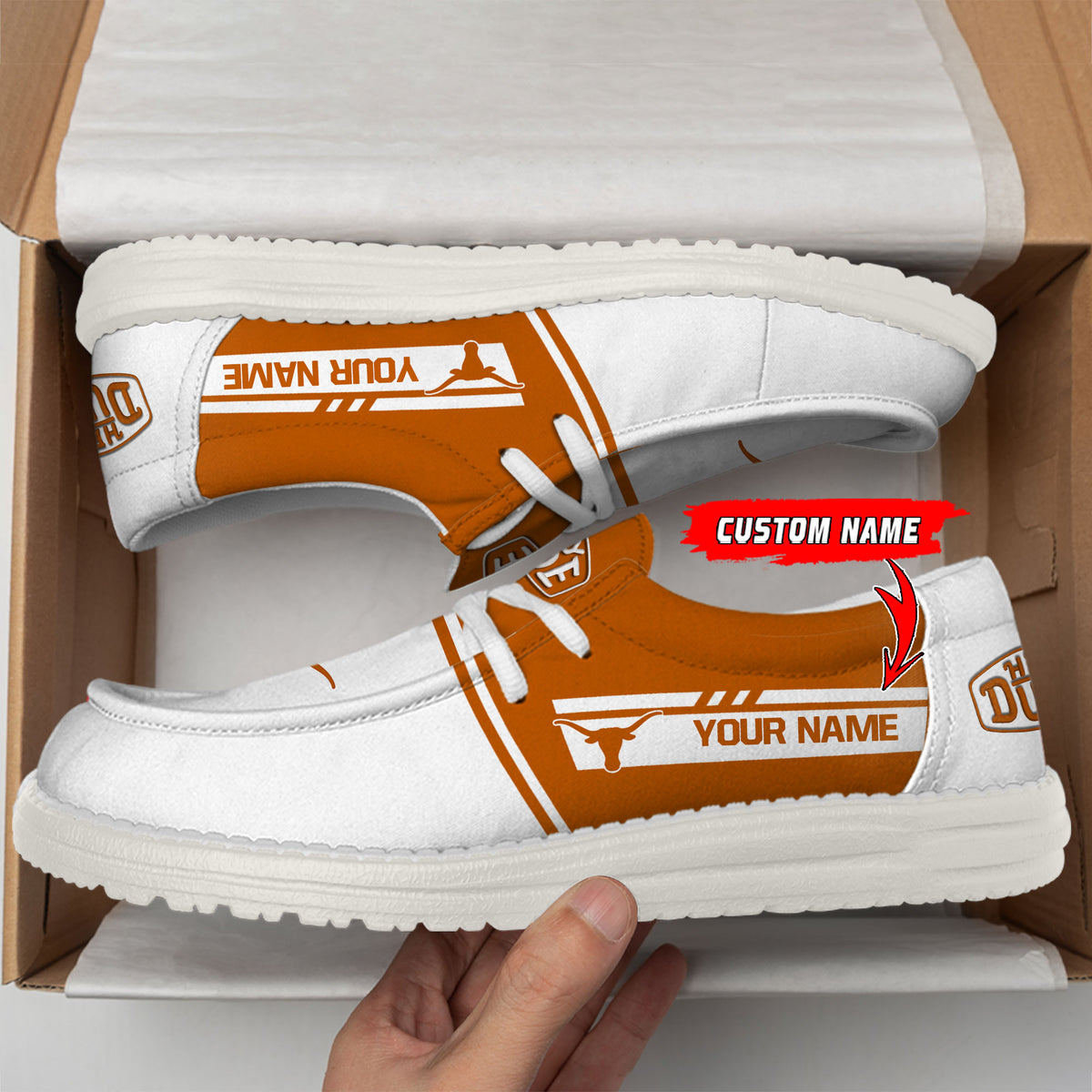 Texas Longhorns Lace Up Loafers 2026