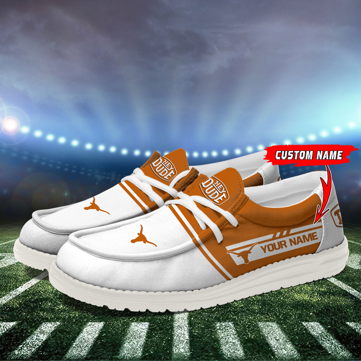 Texas Longhorns Lace Up Loafers 2026