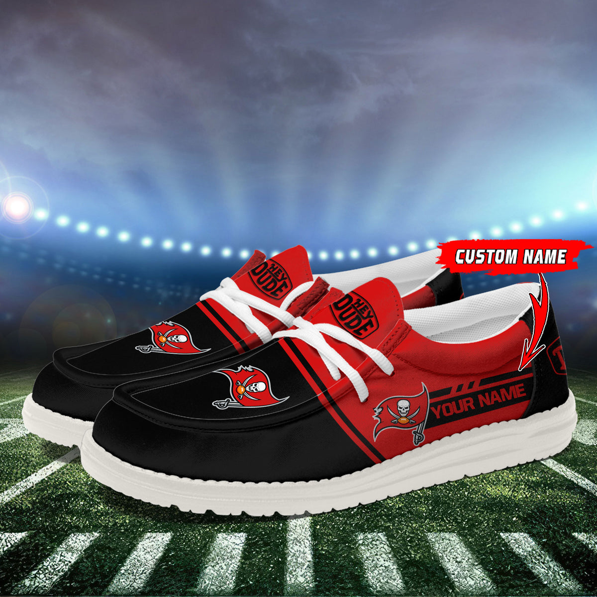 Healalio Tampa Bay Buccaneers Lace Up Loafers 2026