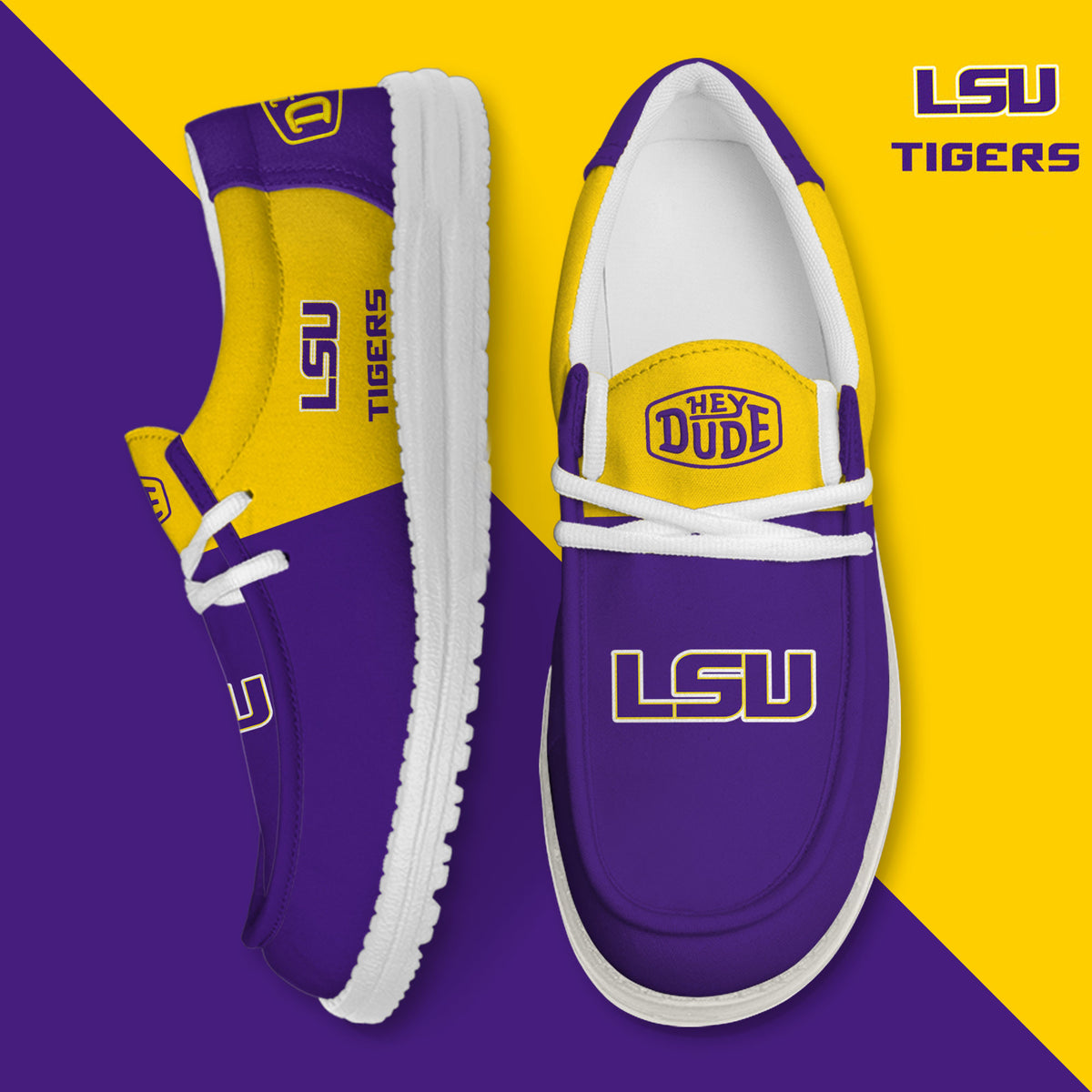 LSU Tigers Lace Up Loafers 2026