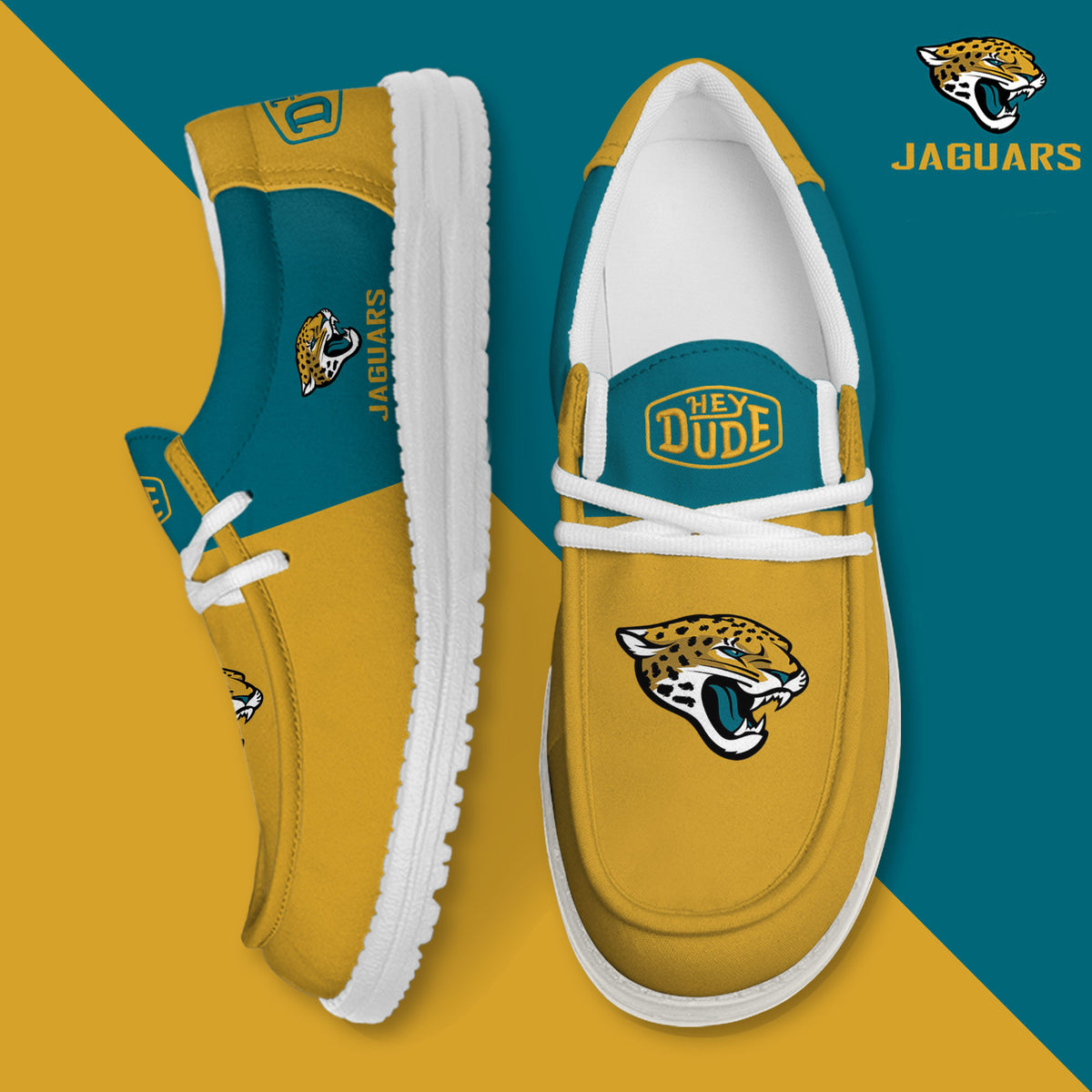 Jacksonville Jaguars Lace Up Loafers 2026