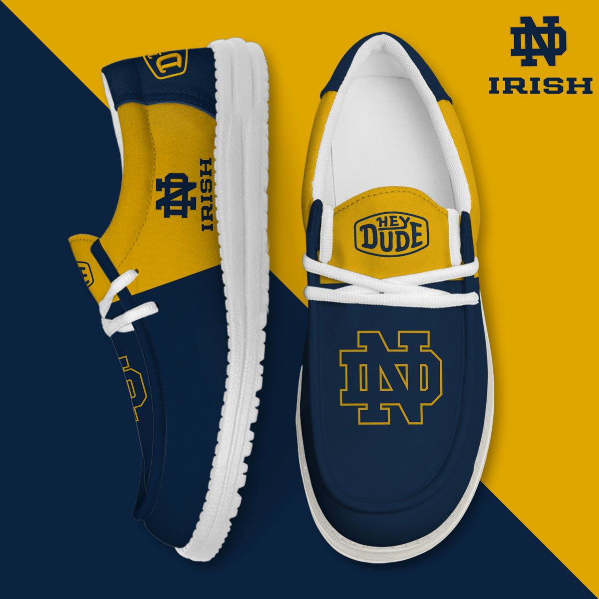 Notre Dame Fighting Irish Lace Up Loafers 2026
