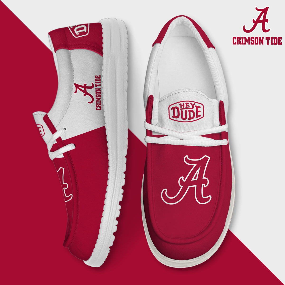 Alabama Crimson Tide Lace Up Loafers 2026