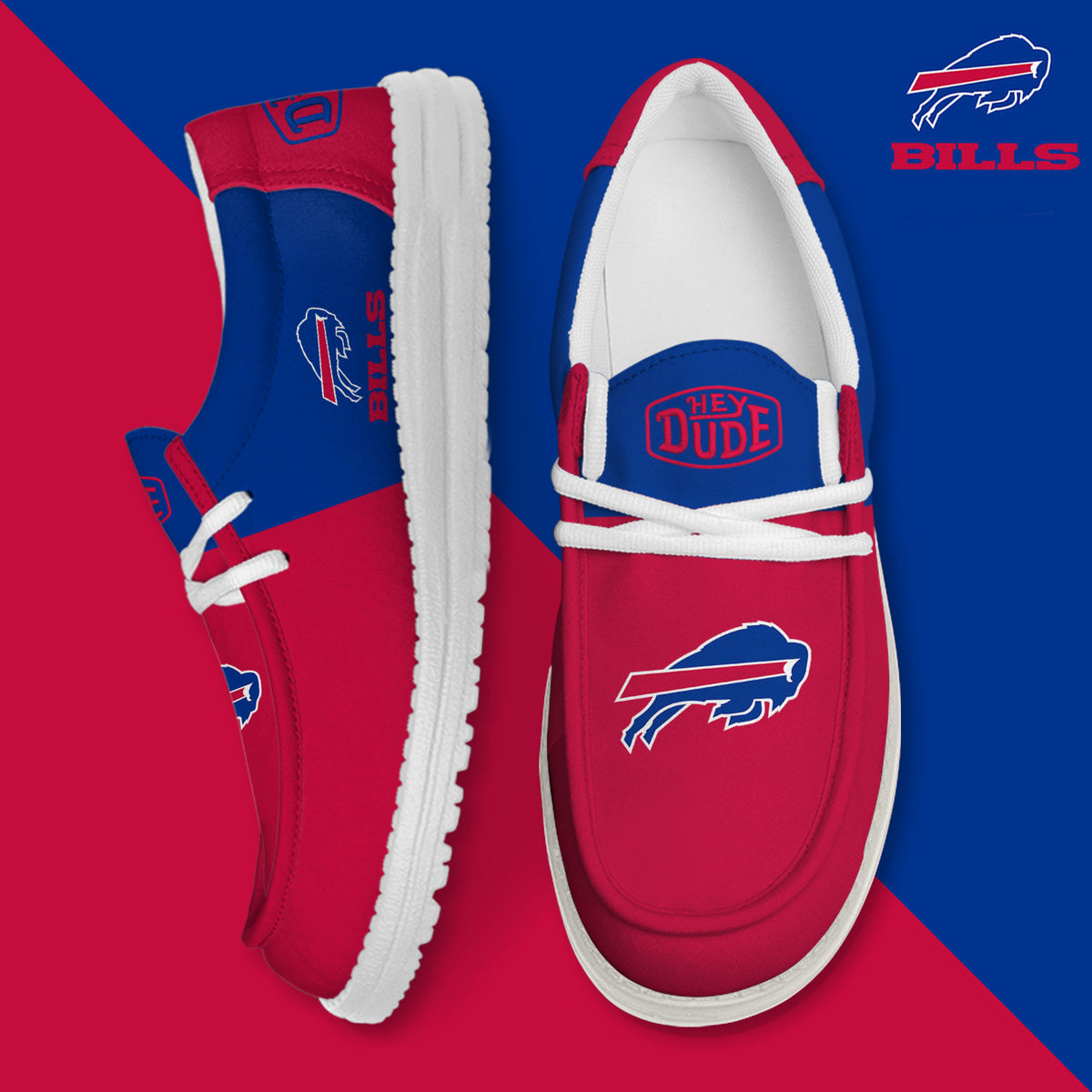 Buffalo Bills Lace Up Loafers 2026