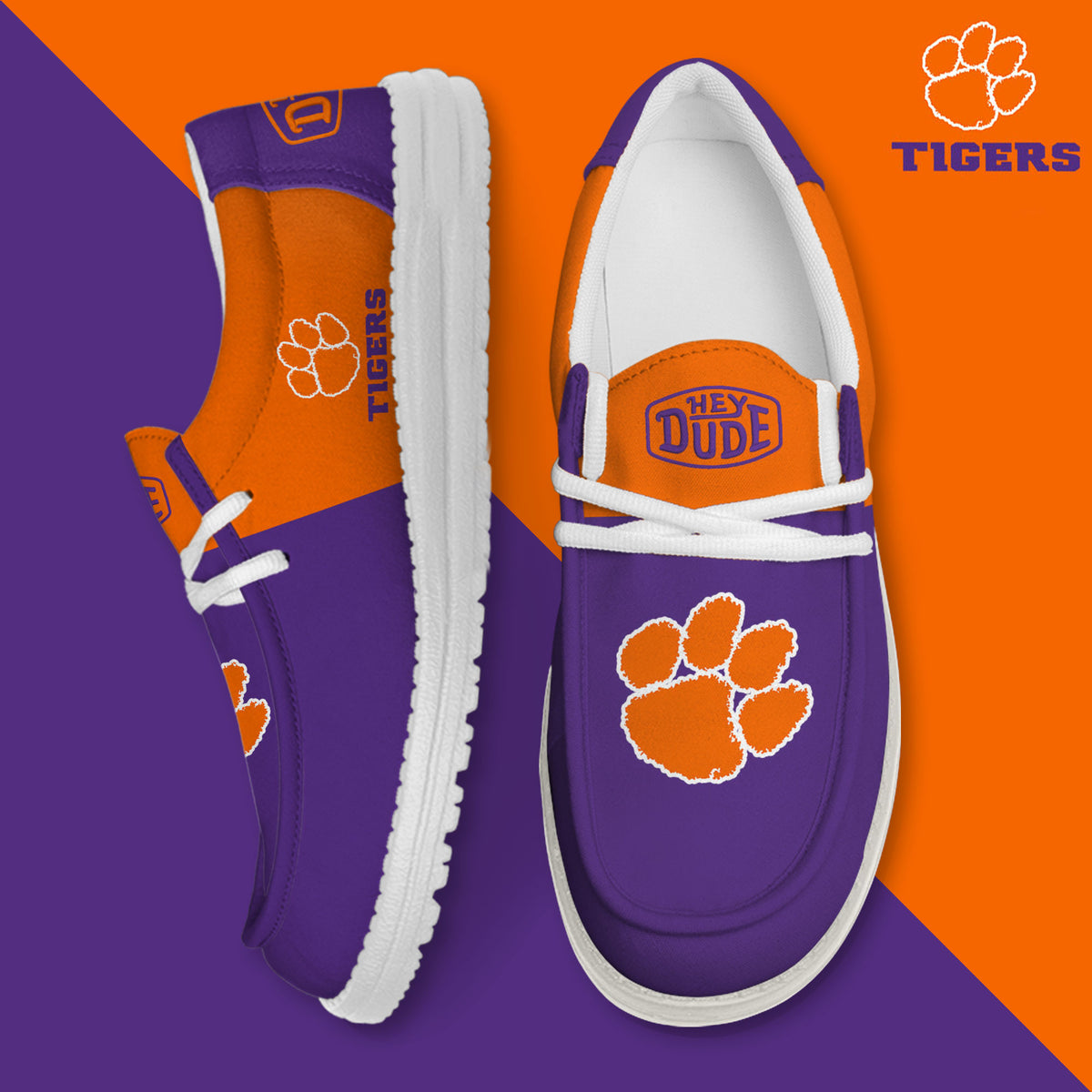 Clemson Tigers Lace Up Loafers 2026