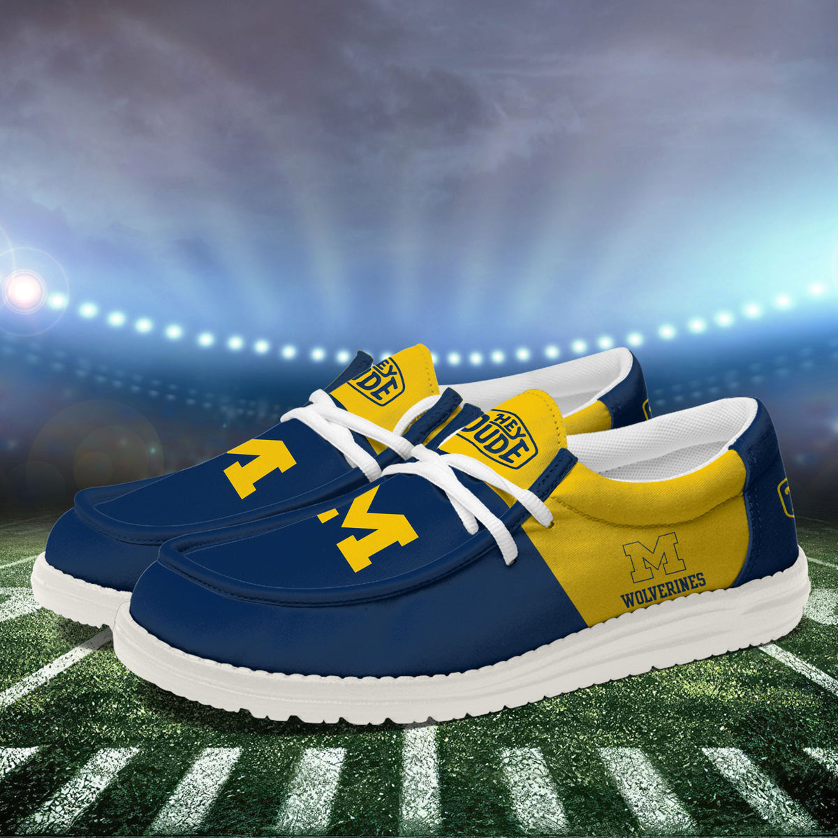 Michigan Wolverines Lace Up Loafers 2026