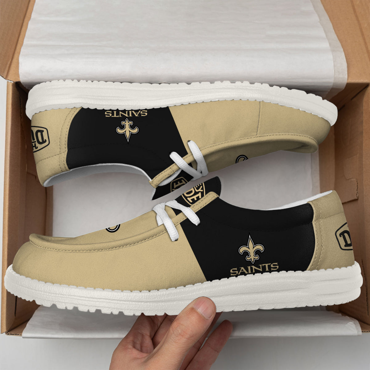 New Orleans Saints Lace Up Loafers 2026