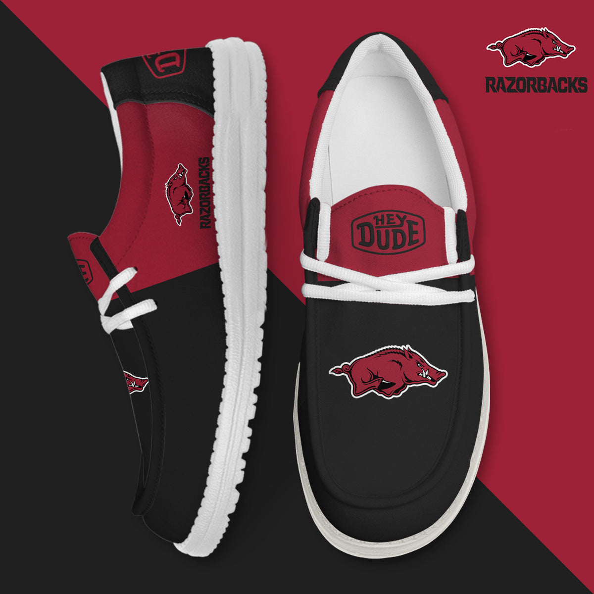 Arkansas Razorbacks Lace Up Loafers 2026